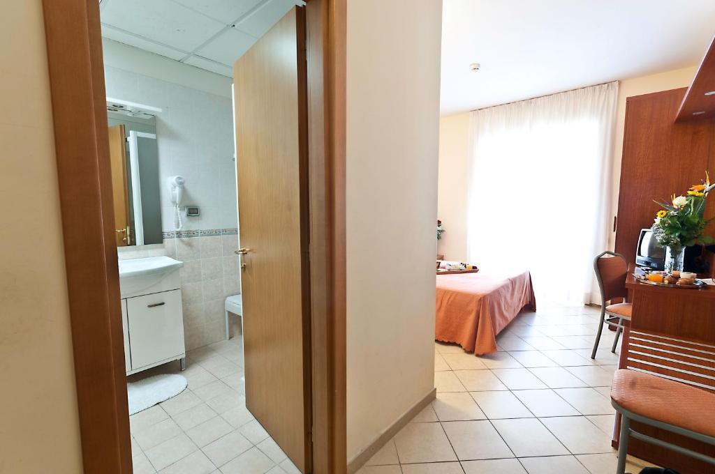 Koupelna v ubytování Hotel Priscilla