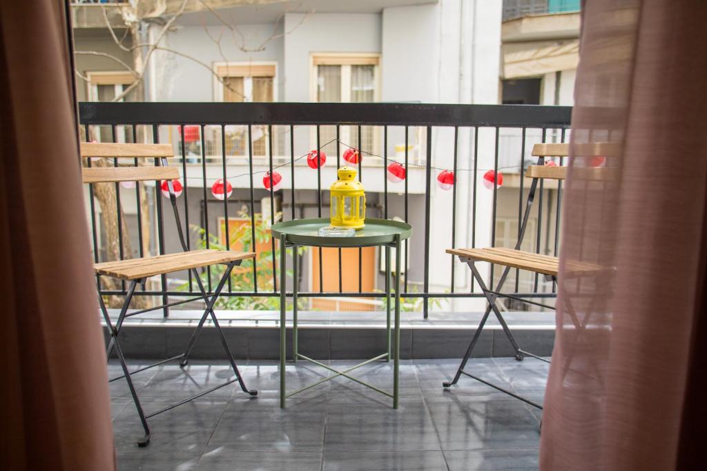 Balkón nebo terasa v ubytování Central Studio Flat