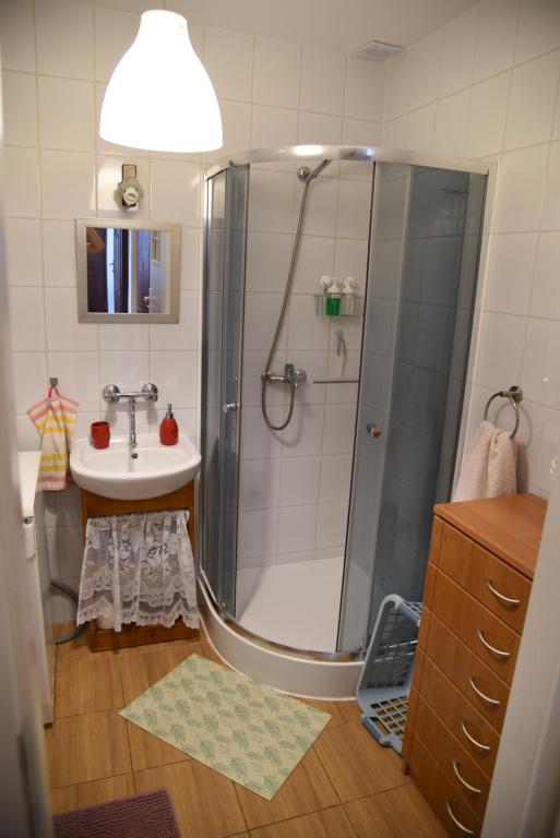 Kuchyň nebo kuchyňský kout v ubytování Agroturystyka Kobylnica nad Wisłą