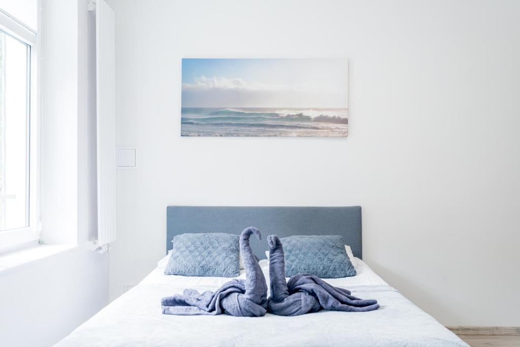 Posteľ alebo postele v izbe v ubytovaní Apartment New & Nice