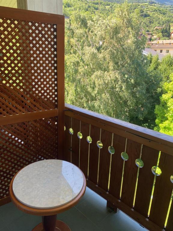 Uma varanda ou terraço em Hotel Miage