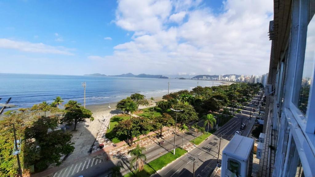  A melhor vista de Santos para 5 pessoas pé na areia