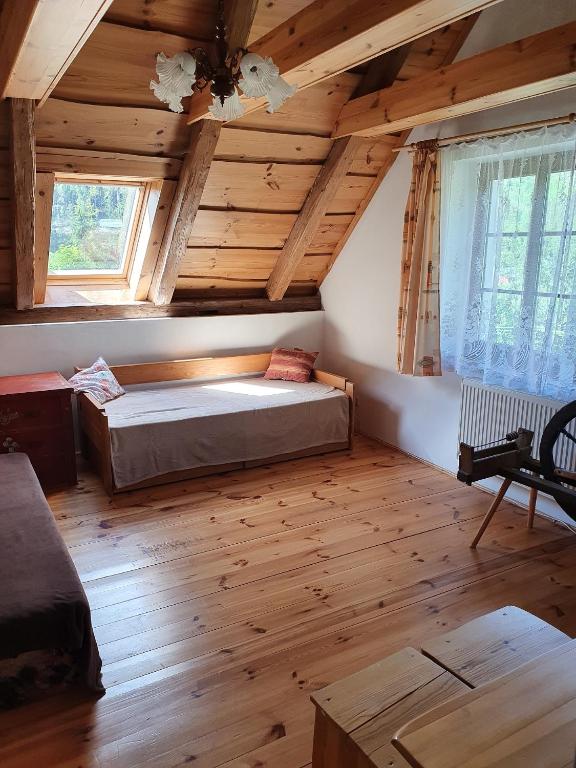 Postel nebo postele na pokoji v ubytování Penzión u Čupku