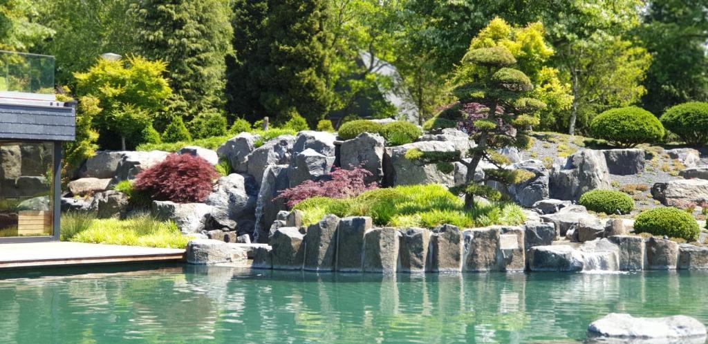 Zahrada ubytování Zen Garden Resort, Zánka