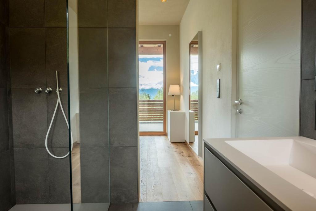 Koupelna v ubytování Haus Lichtenstern