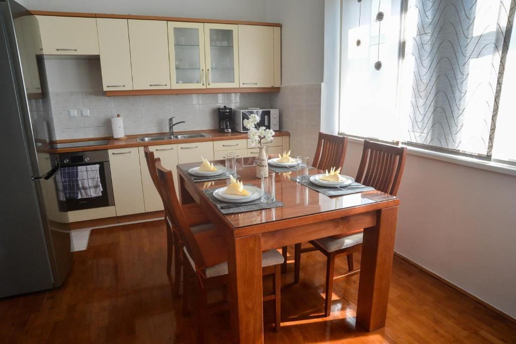 Kuchyňa alebo kuchynka v ubytovaní Apartment Claudia, near old town, free parking place