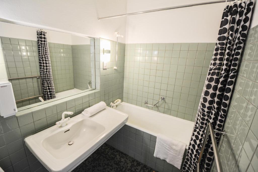 Koupelna v ubytování Hotel Østersø