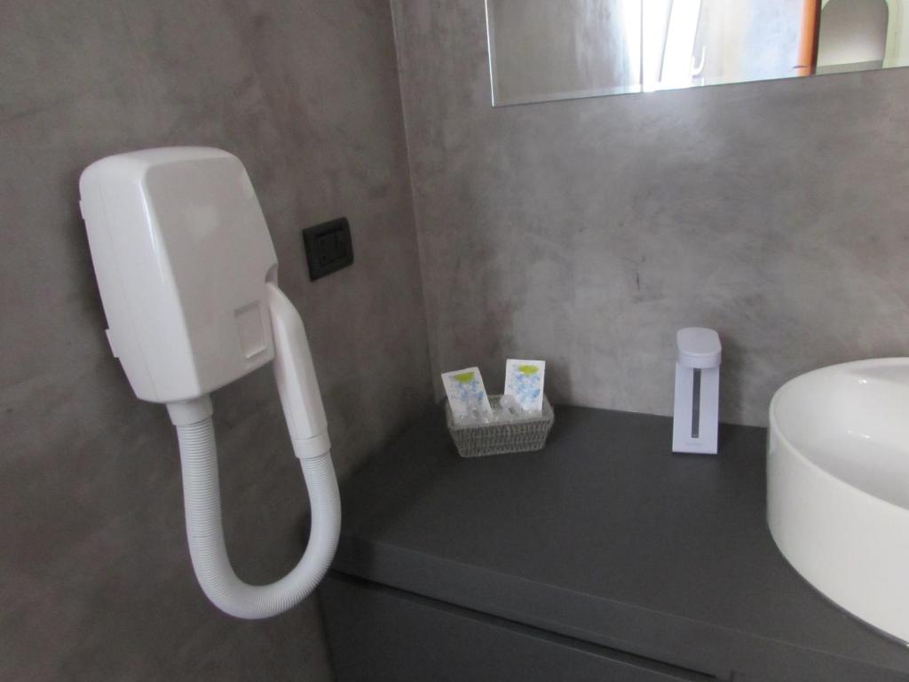 Koupelna v ubytování B&B CryAgo