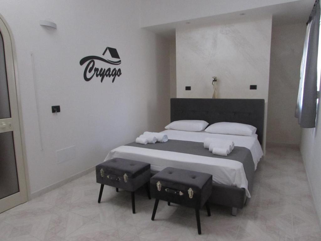 Postel nebo postele na pokoji v ubytování B&B CryAgo