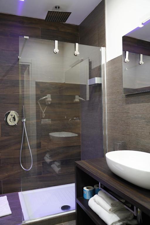 Koupelna v ubytování Hotel Cimarosa