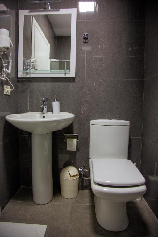 Koupelna v ubytování Nuestra Casa