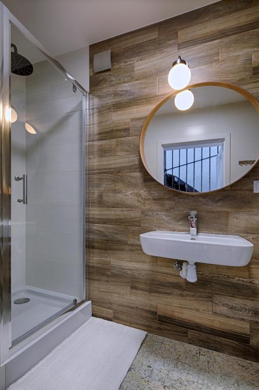 Kúpeľňa v ubytovaní Apartamenty Biatlonowe