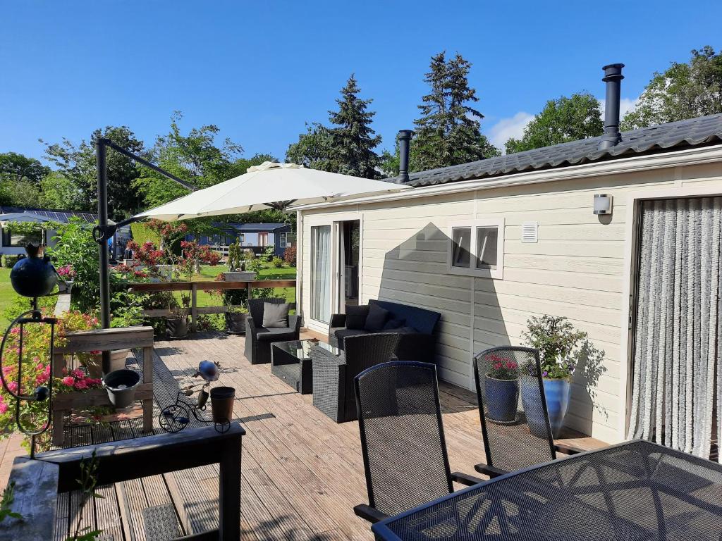 Zahrada ubytování Chalet de Huismus