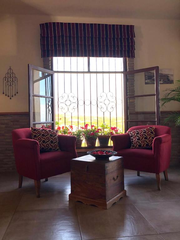 Posezení v ubytování Hostal Avalon