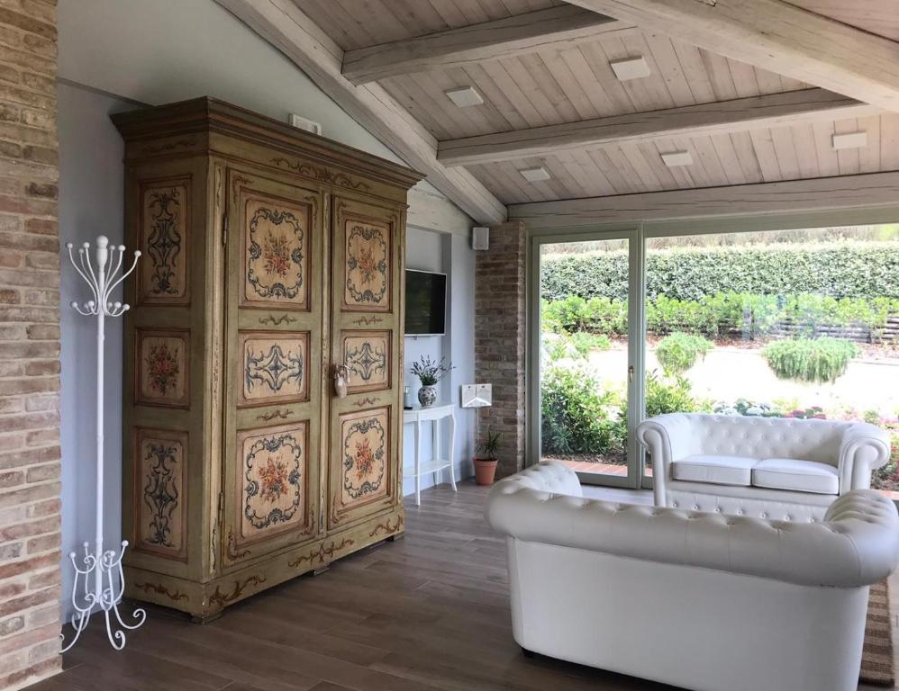 Część wypoczynkowa w obiekcie Agriturismo Fattoria di Monticello