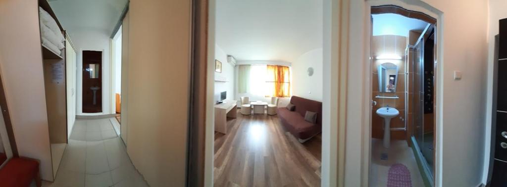 Postel nebo postele na pokoji v ubytování Hotel Pescarus