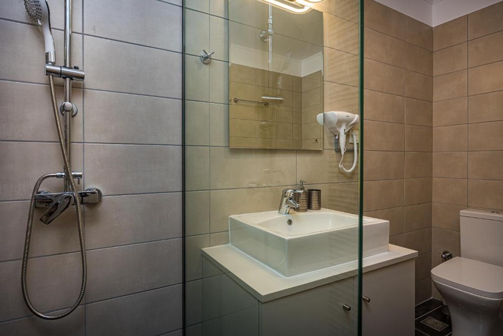 Koupelna v ubytování Metsovo Big Apts