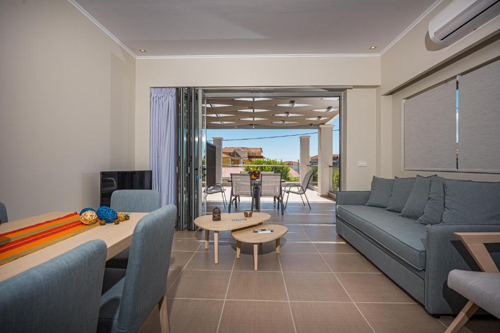 Posezení v ubytování Metsovo Big Apts