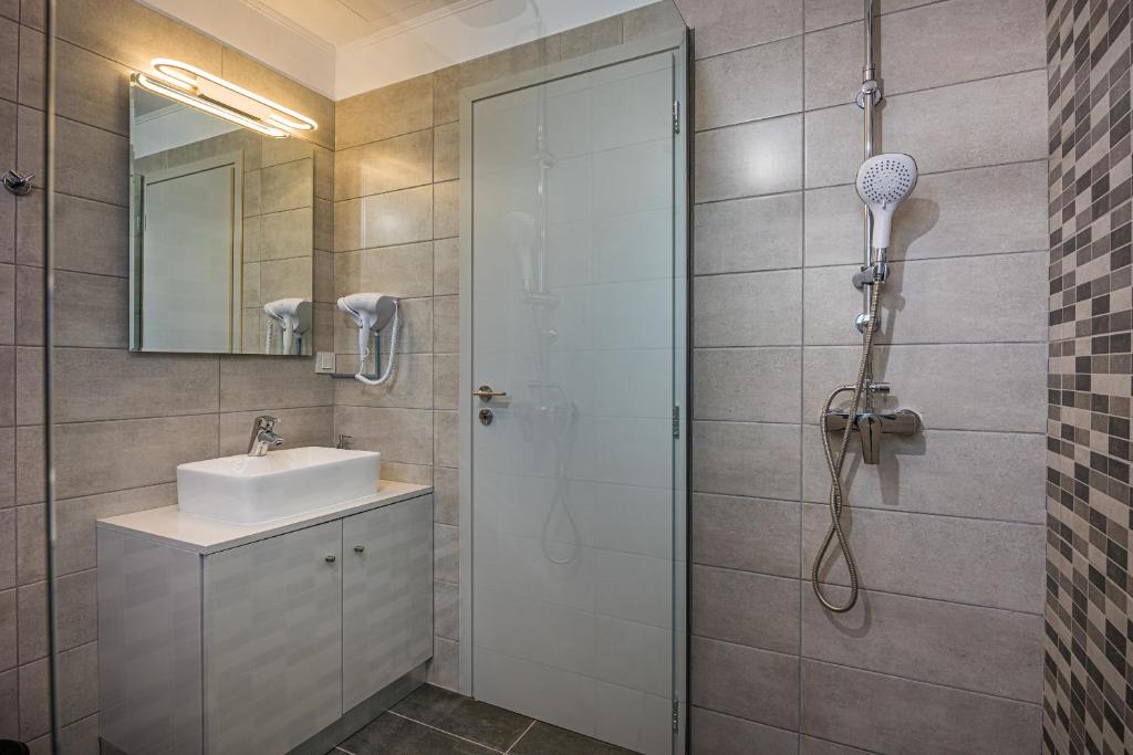 Koupelna v ubytování Metsovo Big Apts