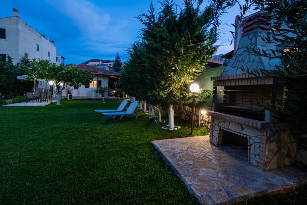 Zahrada ubytování Villa Nektaria