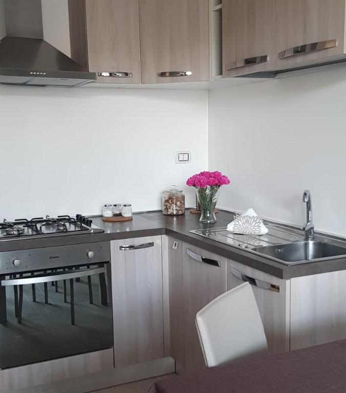Kuchyň nebo kuchyňský kout v ubytování Eolie Residence