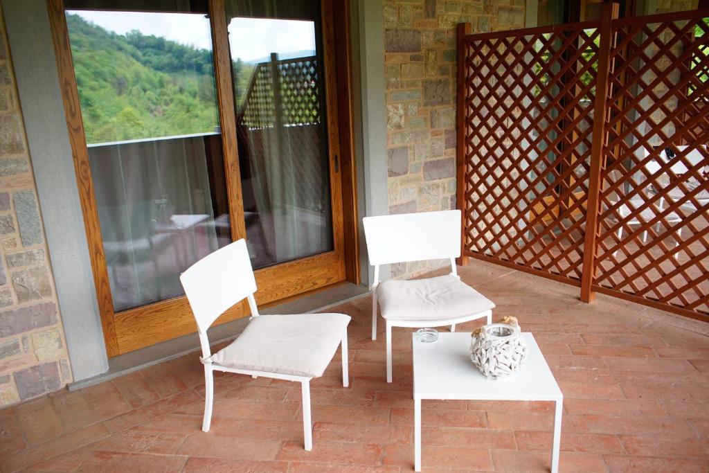 A balcony or terrace at Agriturismo Grammelot