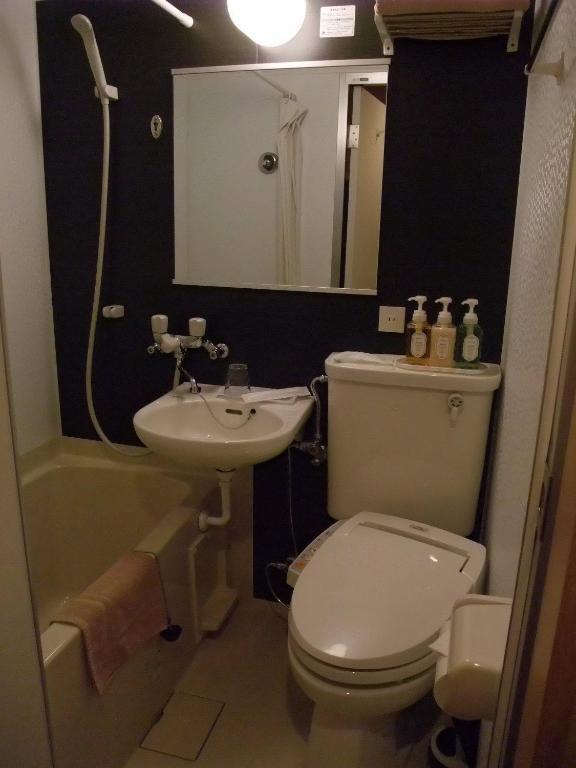 Koupelna v ubytování Ochanomizu Hotel Shoryukan
