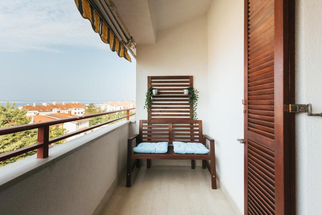 Balkón alebo terasa v ubytovaní Hello Crikvenica Apartment