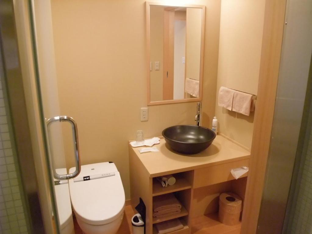 Koupelna v ubytování Ochanomizu Hotel Shoryukan