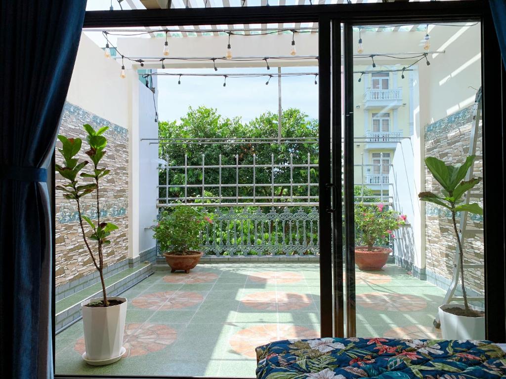 Zahrada ubytování Xoài Xanh Hostel & Villa