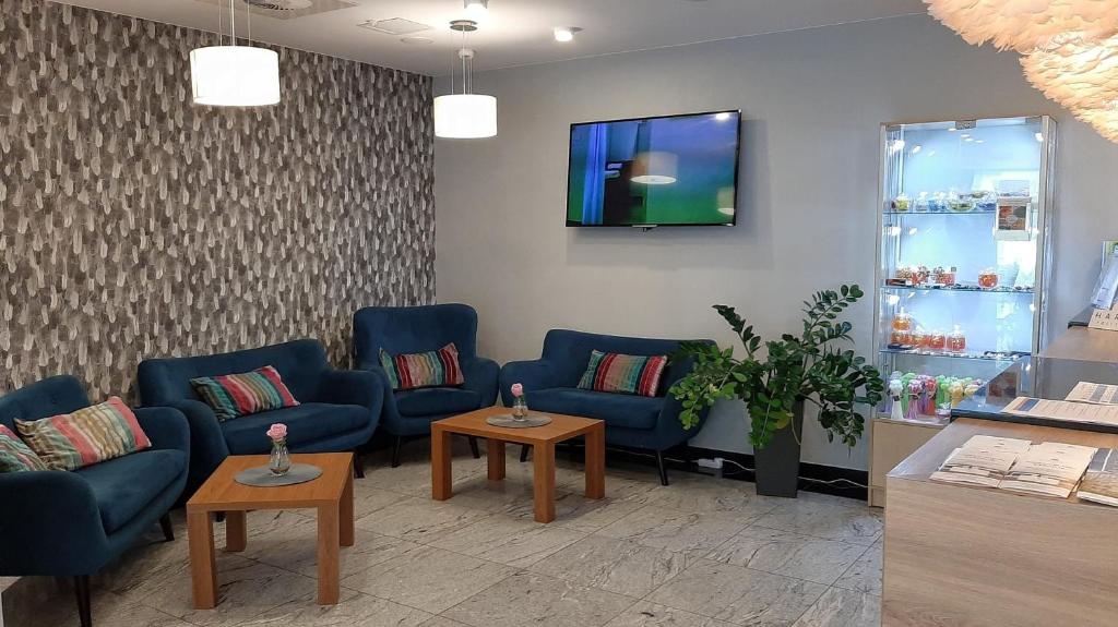 TV a/nebo společenská místnost v ubytování Hotel SKAL Medi SPA & Resort