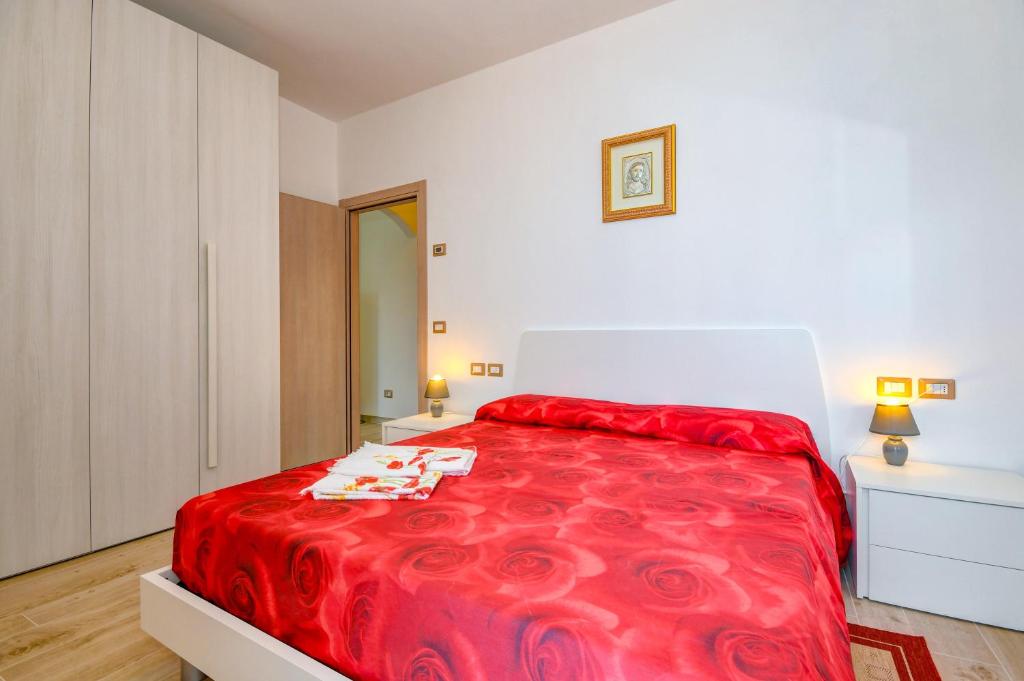 Postel nebo postele na pokoji v ubytování casa doss