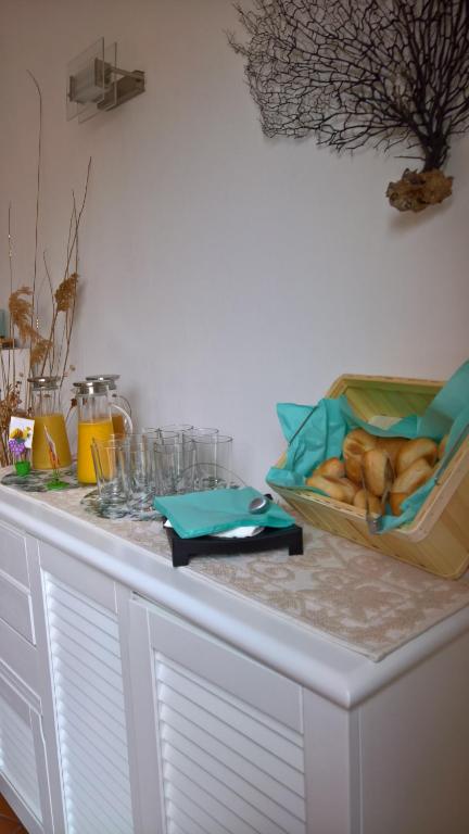 Kuchyň nebo kuchyňský kout v ubytování Hotel Garibaldi