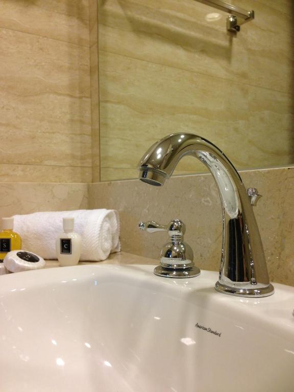 Koupelna v ubytování Hotel Principe