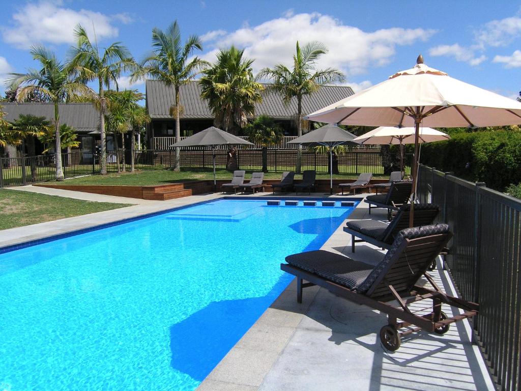 Bazén v ubytování Kerikeri Homestead Motel & Apartments nebo v jeho okolí
