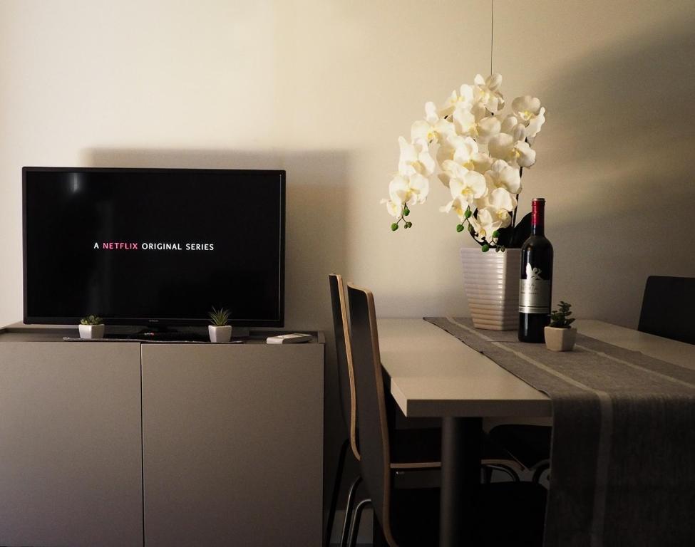 TV a/nebo společenská místnost v ubytování Lux Camp Bi Village, Mobile home Villa Buba