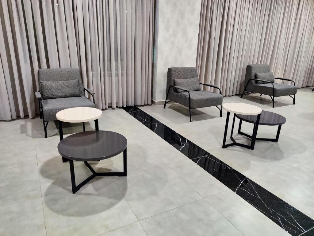 Posezení v ubytování Crystal Residence