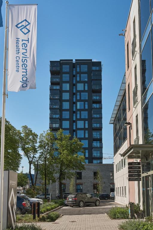 Budova, kde se aparthotel nachází