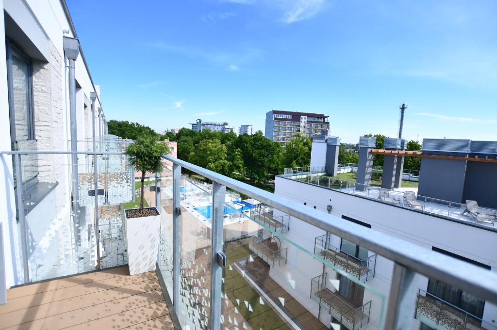 Balkón alebo terasa v ubytovaní Apartamenty NAVIGATOR PORT-NADMORSKIE TARASY Brilliant 613