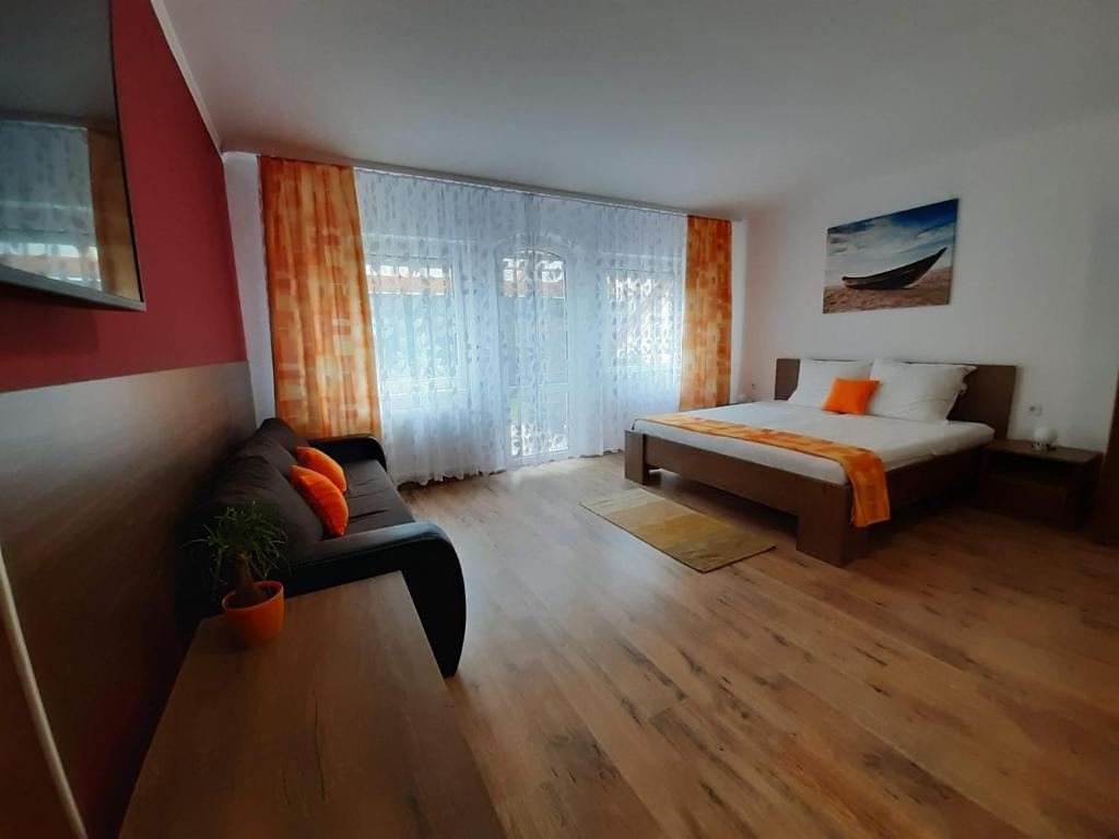 Posteľ alebo postele v izbe v ubytovaní Thermal Garden