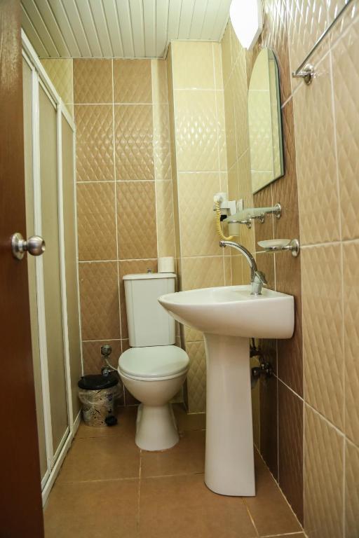A bathroom at More Hotel