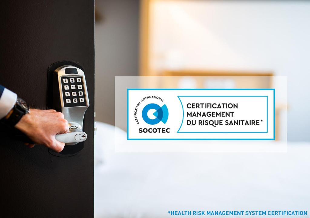 Certifikát, hodnocení, plakát nebo jiný dokument vystavený v ubytování B&B HOTEL Paris Porte des Lilas