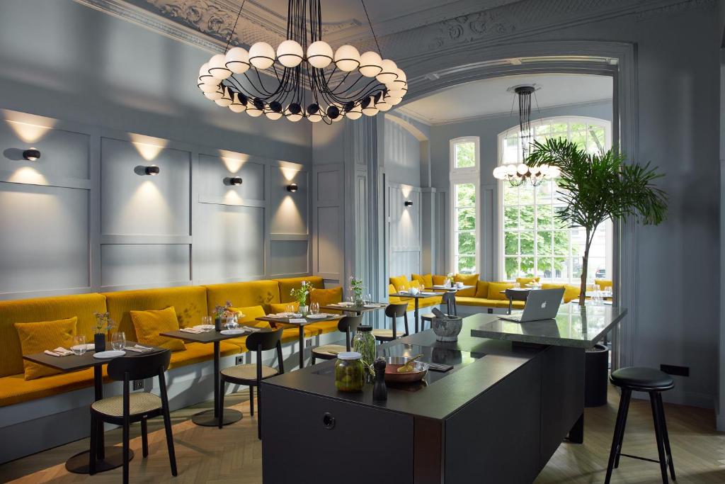 Posezení v ubytování stilwerk Hotel Heimhude