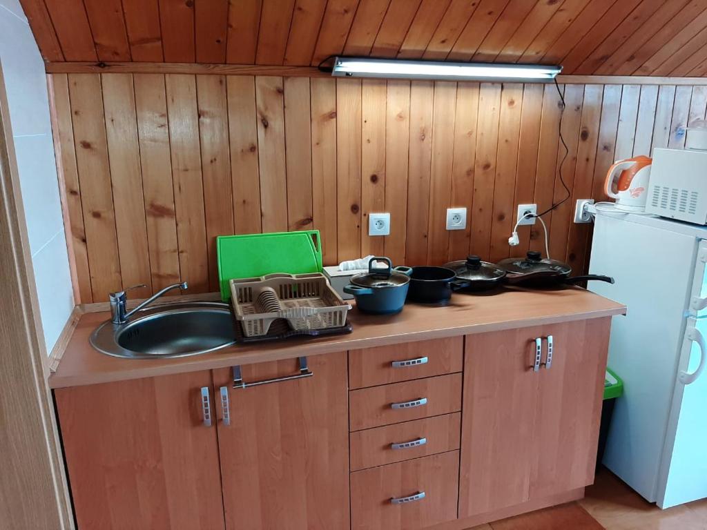 Kuchyň nebo kuchyňský kout v ubytování Privat Tatry Dreams