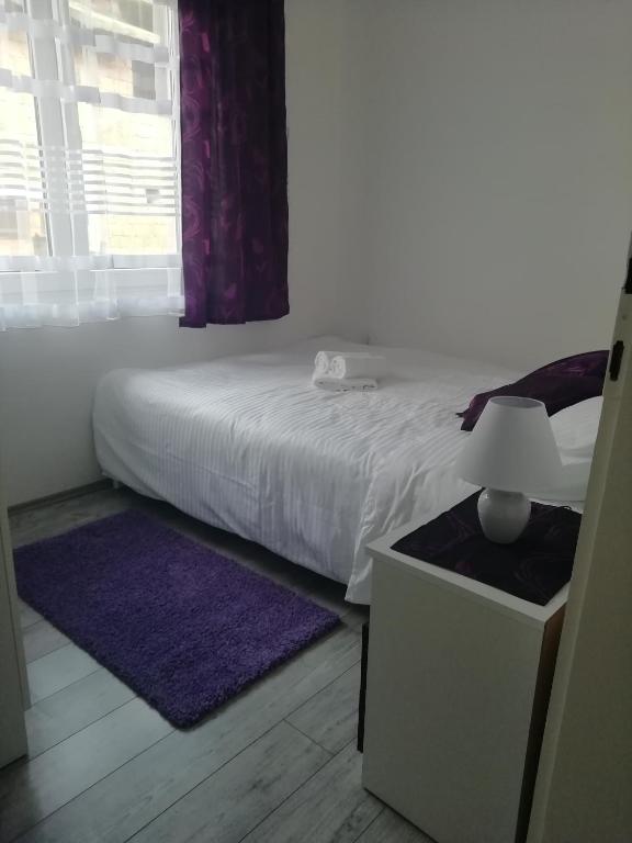 Postel nebo postele na pokoji v ubytování Fenix apartman Vinci