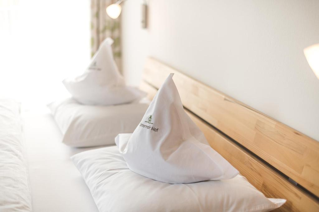 Postel nebo postele na pokoji v ubytování Untermairhof B&B Christine