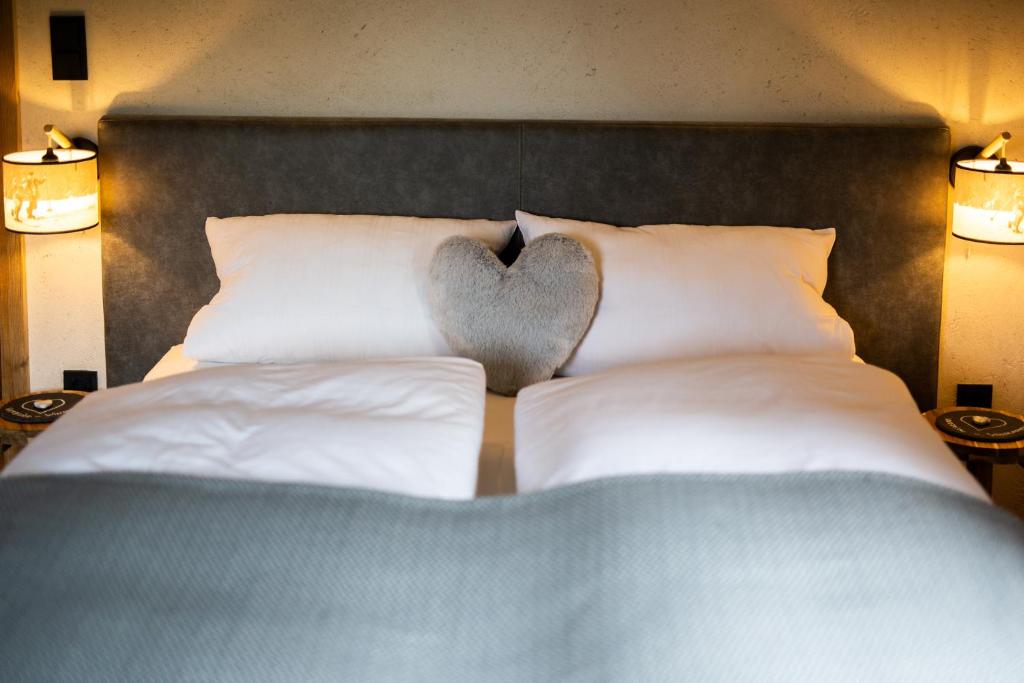 Postel nebo postele na pokoji v ubytování Gästehaus Richter