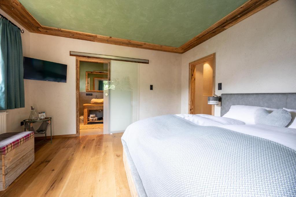 Postel nebo postele na pokoji v ubytování Gästehaus Richter