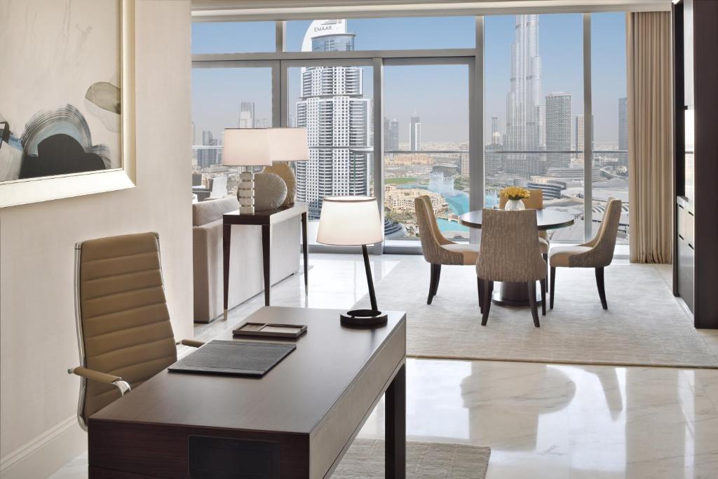 Address Dubai Mall的休息区