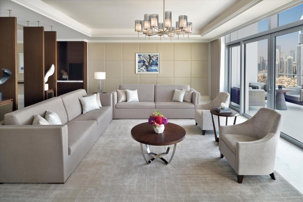 Address Dubai Mall的休息区